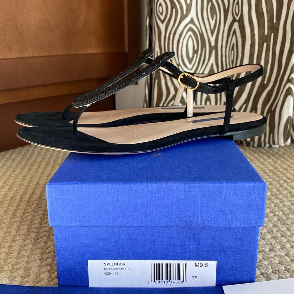 Authentic Stuart Weitzman Splender Crystal Sandal - image 2